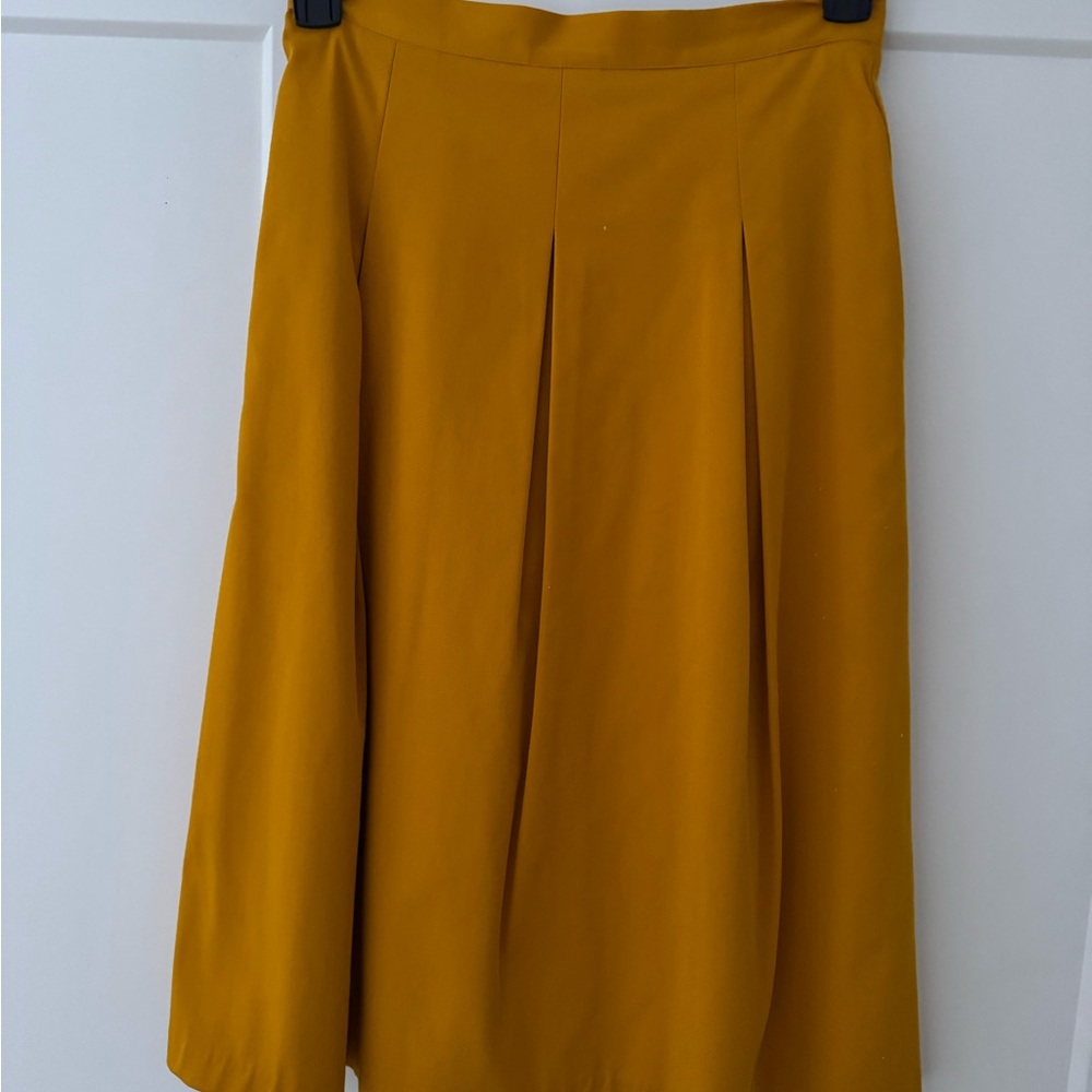 Gianni Bini Mustard A-Line Skirt